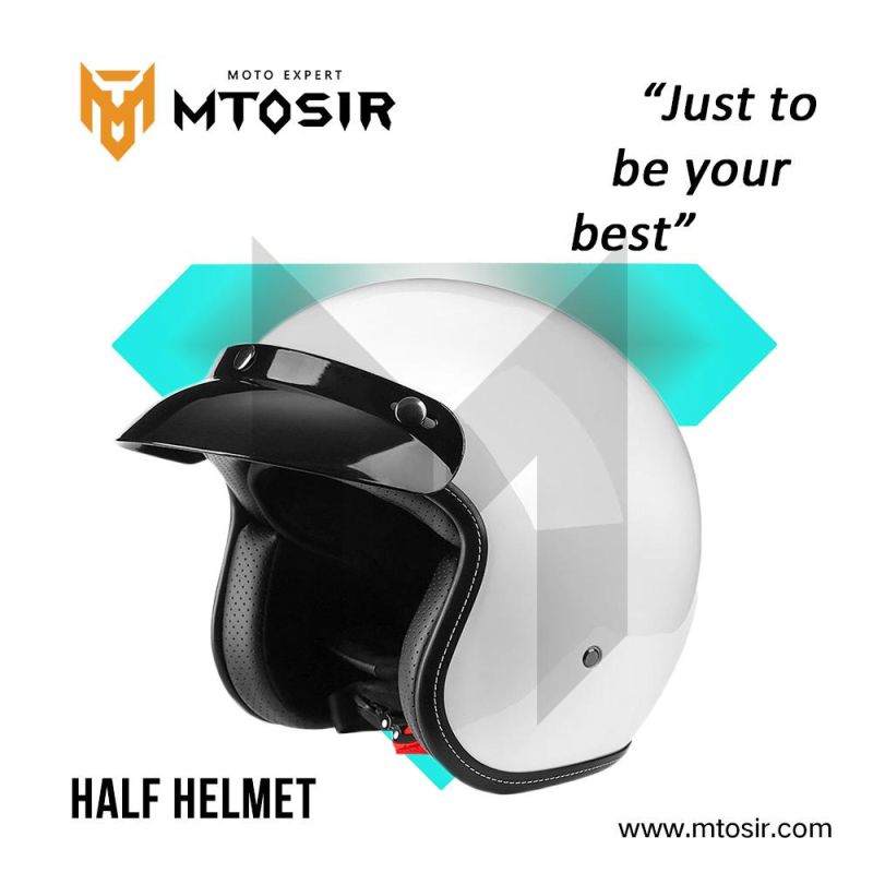 Mtosir Half Helmet High Quality Universal Motorcycle Scooter Dirt Bike Bicycle Safety Sunshade Half Face Helmet