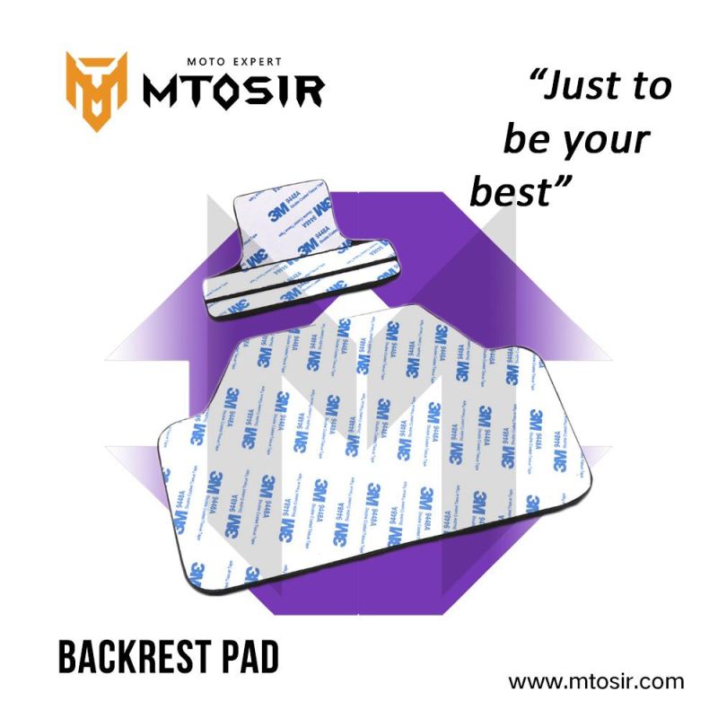 Mtosir Backrest Pad Set High Quality Universal Motorcycle Scooter Rear Confortable Pad Passenger Back Pad Cushion