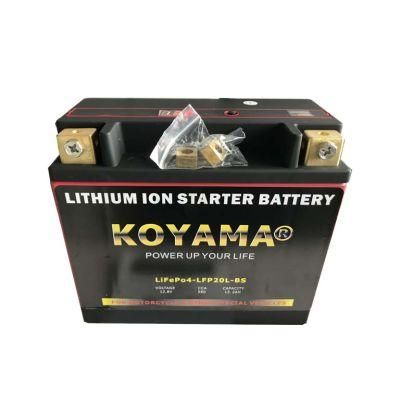 Factory OEM LiFePO4 Motorcycle Battery LFP20L-BS/Ytx20L-BS Lithium Ion Battery