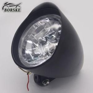 Matte Black 5.75&prime;&prime; Motorcycle Headlamp Head Lights for Harley