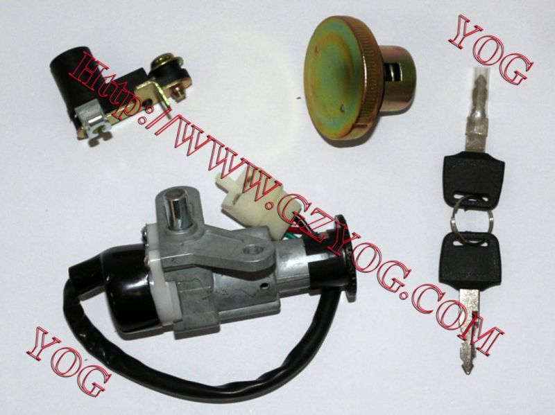 Yog Spare Parts Motorcycle Bajaj Boxer Tvs Key Ignition Switch Bros150 Nxr Cg125 Biz125 Scooter Gy6 Wave110 Ybr125 Ft125 Ds150 Vs90 CS125 Cgl125 Gl125 Titan150