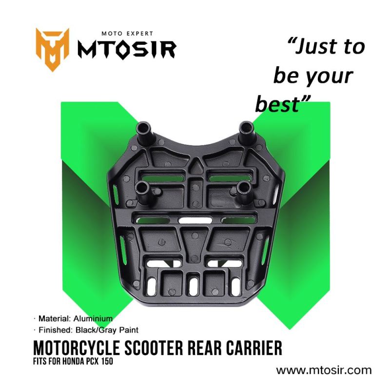 Mtosir Motorcycle Rear Carrier Pcx150 Black/Gray Paint Scooter High Quality Professional Rear Carrier for Honda