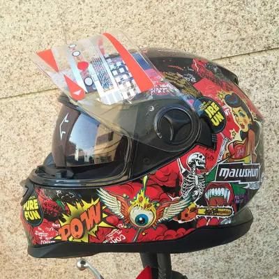 Motorcycle Street Bike Dual Visor/Sun Visor Full Face Helmet