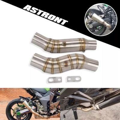 Motorcycle MID Link Tube Slip on 51mm Mufflers Exhaust Pipe for Kawasaki Z1000 Z1000sx Ninja 1000 1000sx 2010-2019