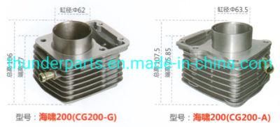 Motorcycle Parts Cylinder Block Kit for Cg200-G 62mm/Cg200-a 63.5mm
