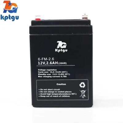 12V2.6ah Longer Lifespan AGM Scooter Battery Rechargeable Lead Acid Motorcycle Battery