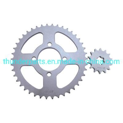 Transmission Parts of Chain Sprocket Set for Motorcycle Ax100