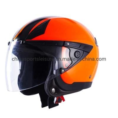 2020 ABS Material Graphic ECE Half Face Motorcycle Helmet with Visor