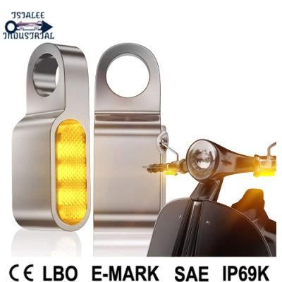 Mini LED Turn Signals Handlebar Marker Light Front Motorcycle Blinkers Compatibl High Brightness Headlight