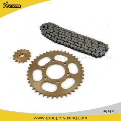 Motorcycle Parts Sprocket and Chain for Bajaj100