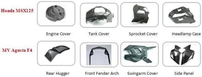 Carbon Fiber Motorcycle Part Fuel Tank Covers for YAMAHA R6 2017
