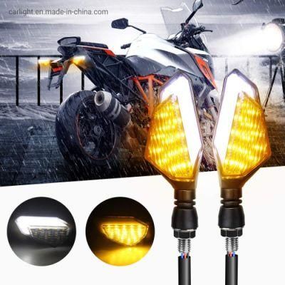 Motorcycle Turn Signal Lights, Universal LED Indicator Blinkers, Motorbike Daytime Running Lights for Harley Honda Kawasaki YAMAHA Suzuki