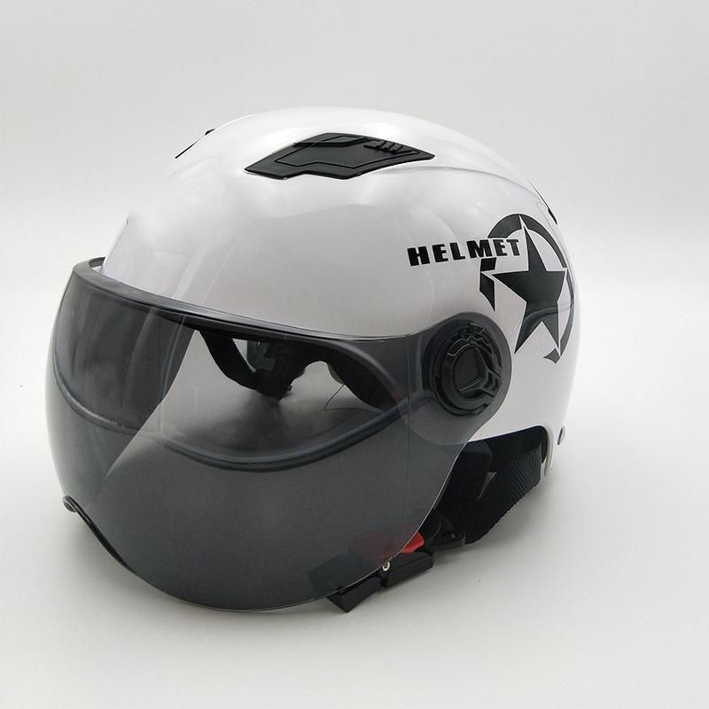 Helmets in with Face Pakistan Flip up 3 Carbon Fiber Lock Full DOT for Beluthuth White Waterproof Cold Light Motorcycle Helmet