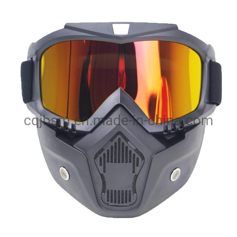 Cqjb Motorcycle Face Dust Shield Waterproof Windproof Anti-Fog Mirror Mask