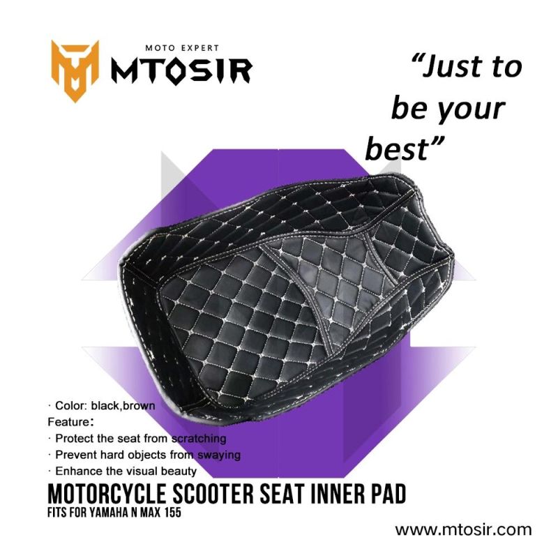 Mtosir High Quality Motorcycle Scootor Seat Inner Pad for Honda Adv150 Black Brown Protect Pad Decoration Seat Pad
