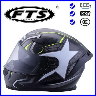 Motorcycle Accessory Safety Protector Full Face Half Open Jet Modular Cross Helmet with DOT &amp; ECE Certificates ABS Material Pinlock Visor Carbon