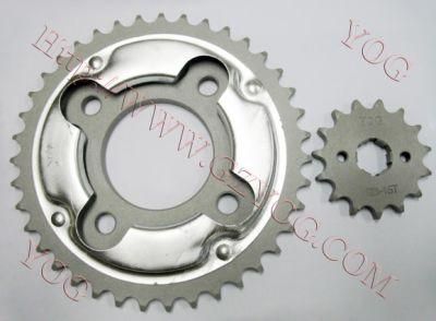 Motorcycle Part Transmission Kit Sprocket Kit for China Wy125 Italika125z Fxd125D Fxd125tz