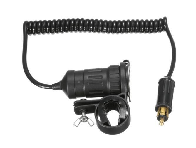 Motorcycle DIN Hella LED Digital Voltmeter Dual USB Charger for BMW