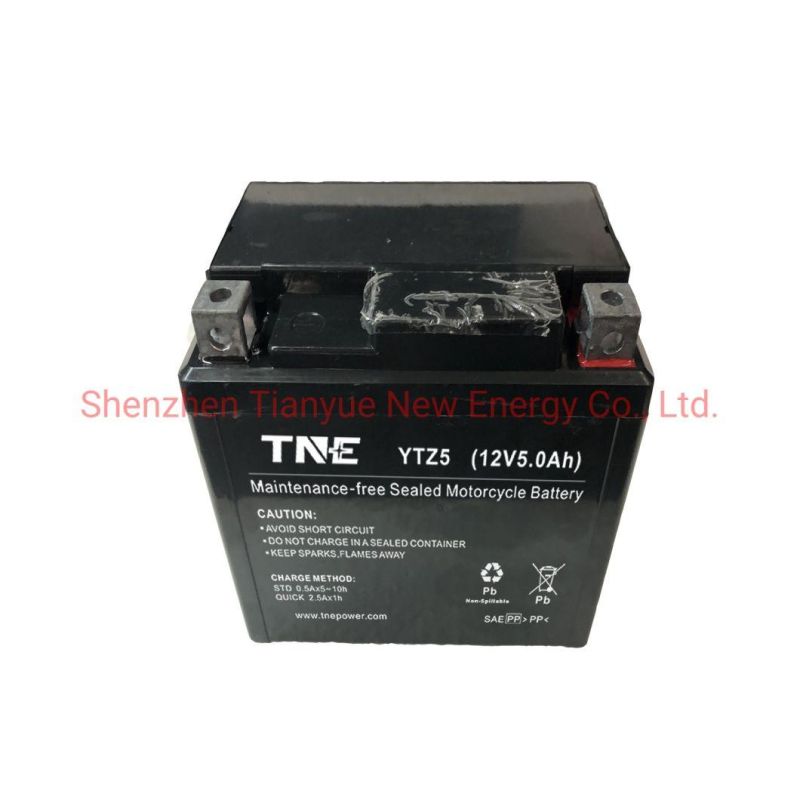 12V 5ah Motorcycle/Power Sports/ATV Starter Battery