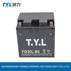 12V30ah Yix30L-BS Wet Charged Motorcycle Power Battery Maintenance Free Lead Acid Battery with Factory Price