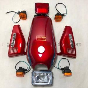 China OEM Motorcycle Body Parts Fuel Tank Side Cover Head Side Tail Lights Kit Cg125 Cdi125