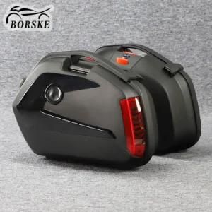 Motorcycle Side Box Portable Motorcycle Accessories Saddle Bags with LED Light
