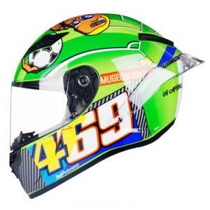 Fashionable Road Full Face Motorcycle Helmet ABS DOT Single Visor