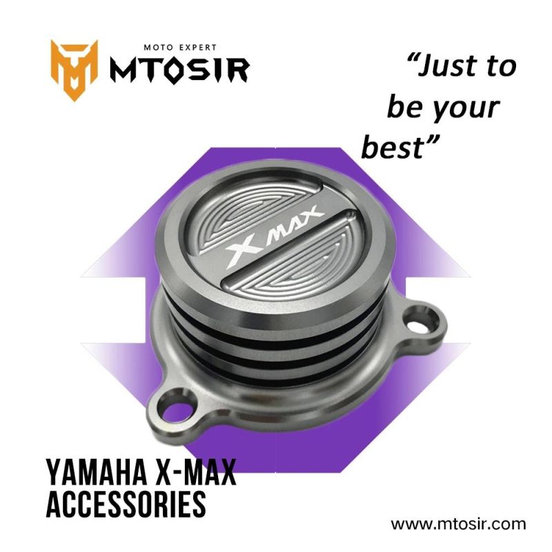 Mtosir Motorcycle Aluminium Alloy Oil Filter Cover YAMAHA X-Max Spare Parts Multi-Colors Oil Filter Cover