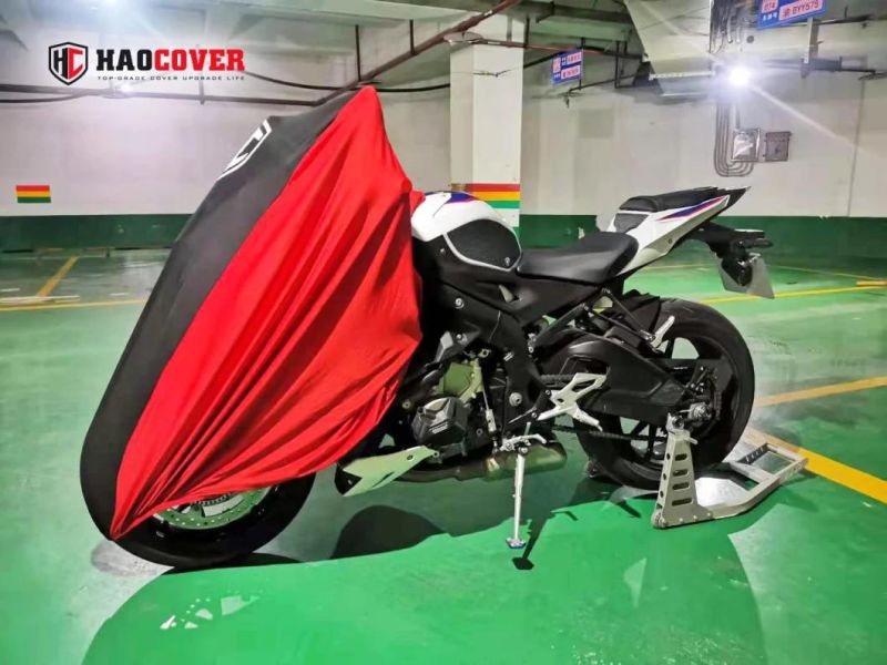 Custom Indoor Motorbike Cover Dustproof Stretchable Motorcycle Cover