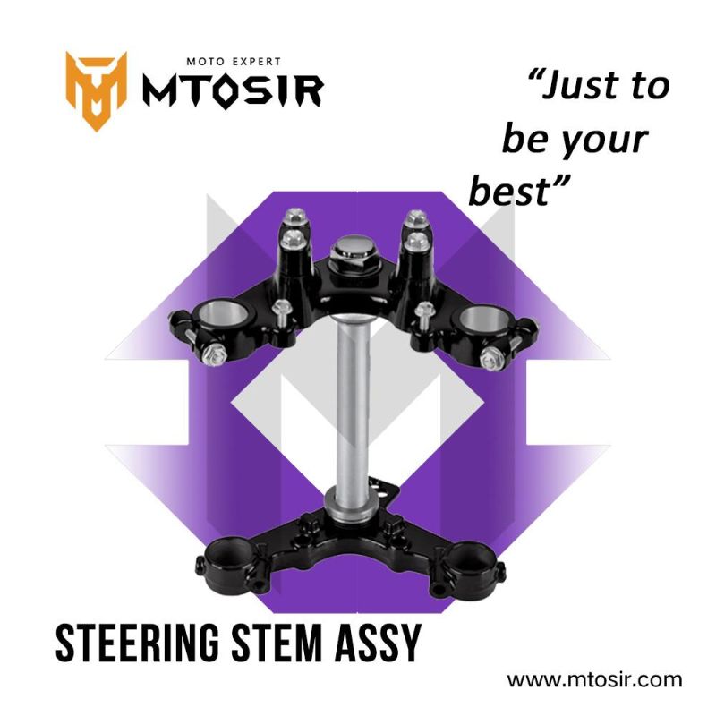 Mtosir High Quality Motorcycle Steering Stem Assy for Cg125 Dy125 Hj125-2A Wy125, Horse Cbt125 Scooter Motorcycle Spare Parts Motorcycle Accessories