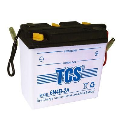 TCS Dry Charged Lead Acid Motorcycle Battery 6N4B-2A