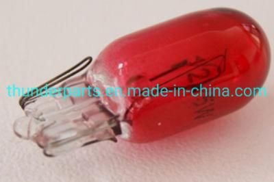 Motorcycle Bulb/Bombilla Lampara Foco Tablero O Cuna T10 12V 5W Luna Roja