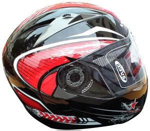 DOT Approved Dual Visor Flip up Motorcycle Helmet