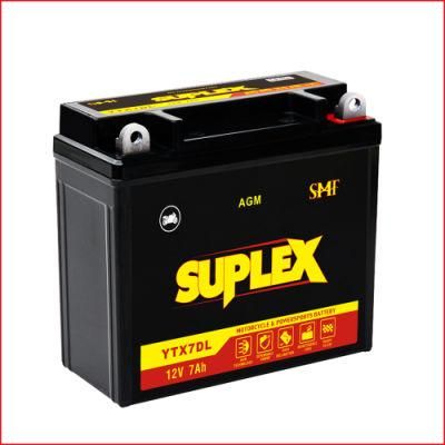 Suplex Ytx7dl SMF Sealed Maintenance Free Motorcycle Battery 12V 7ah