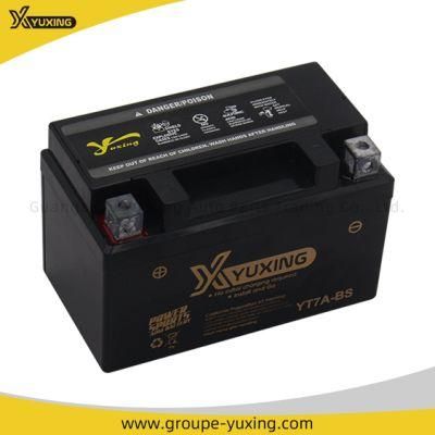 Yuxing Factory Motorcycle Spare Parts Maintenance-Free Yt7a-BS Motorcycle Battery for Motorbike