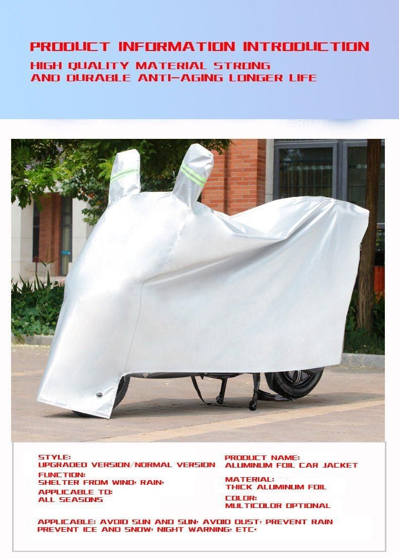 Hot Selling Liter Silver Earless Frost-Proof Snow-Proof Motorcycle Cover Rain-Proof Sunscreen Thickened Sunshade