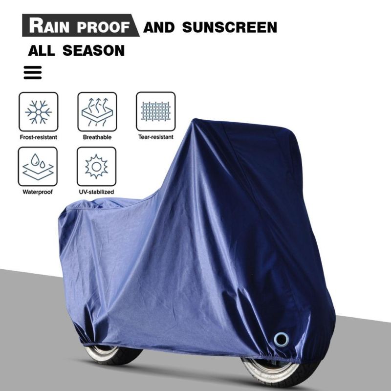 Premium Quality Water-Proof Motorcycle Cover Fleece Protection Anti-UV Motorbike Cover