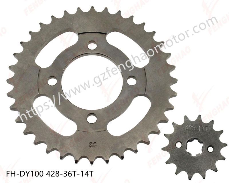 Factory Directly Sale Motorcycle Parts Sprocket Kit Honda Dy100/Cg200/Win-100