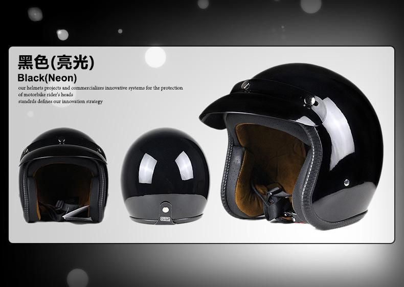 ABS material Open Face Helmet for Motorcycle Parts with Ce Certificated.
