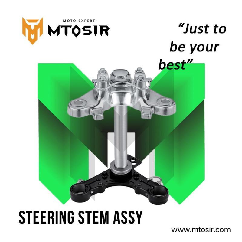 Mtosir High Quality Motorcycle Steering Stem Assy for Cg125 Dy125 Hj125-2A Wy125, Horse Cbt125 Scooter Motorcycle Spare Parts Motorcycle Accessories