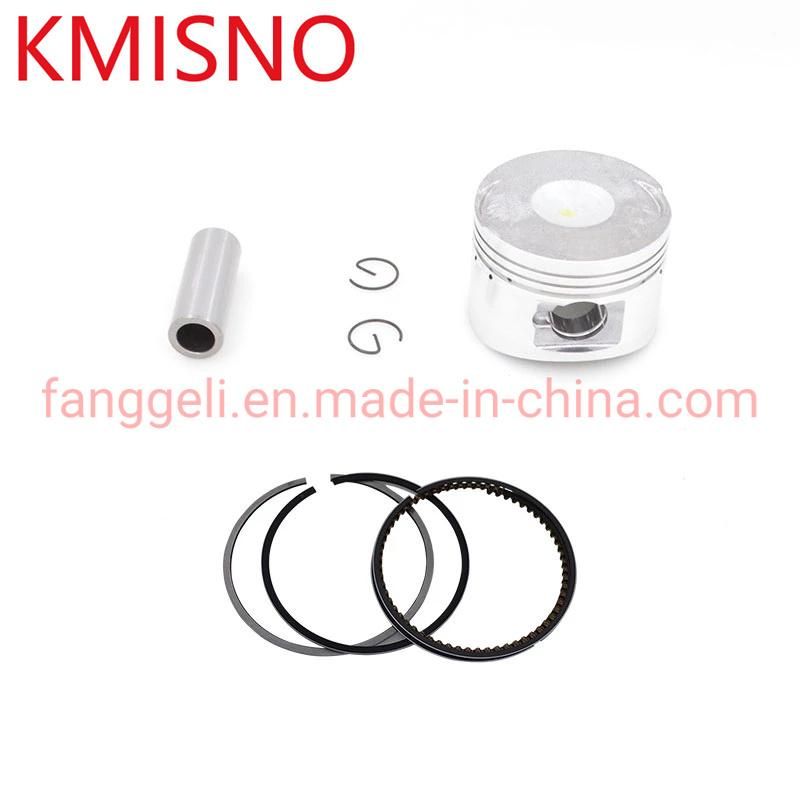 Motorcycle 52.4mm Piston 15mm Pin Ring 1.0*1.0*2.0mm Set for Hoajue Hj125 Hj125t-16 Hj125t-11 125cc engine  Spare Parts