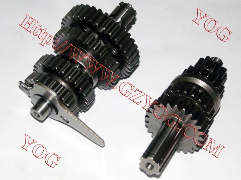 Motorcycle Engine Gear Box Transmission Transmicion Eje Cambios Comp. Qingqi200 Ybr125 Cg125