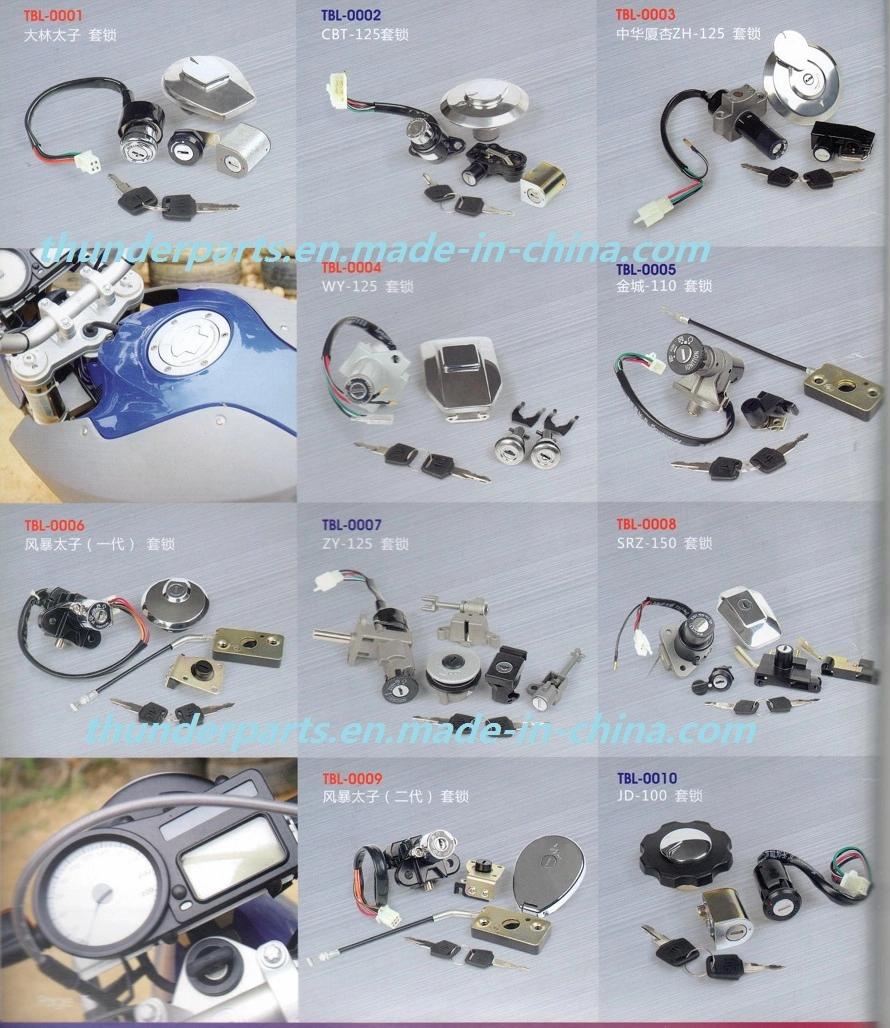 Motorcycle Ignition Switch/Llave Ignicion/Switch De Arranque/Chapa Contacto Fz16, Haojiang, Zontes, Kymco, Sym, Jialing