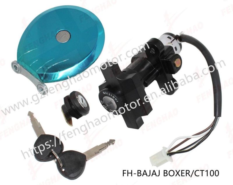 Good Quality Motorcycle Spare Parts Lock Set Bajaj Boxer/Bm100/CT100/Pulsar135/Pulsar180