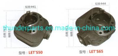 Motorcycle Cylinder Block Kit for Let&prime;s50/65 41/44mm