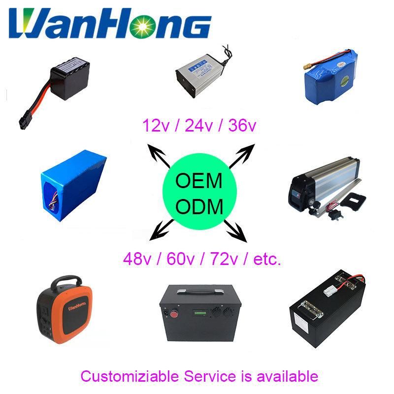 72V 60V 20ah 28ah 30ah 40ah 50ah 60ah 80ah Lithium Ion Battery for Electric Bike Motorcycle E-Scooter