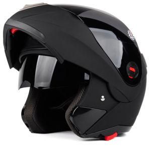 Matt Black Double Visors Flip up Motorcycle Helmets