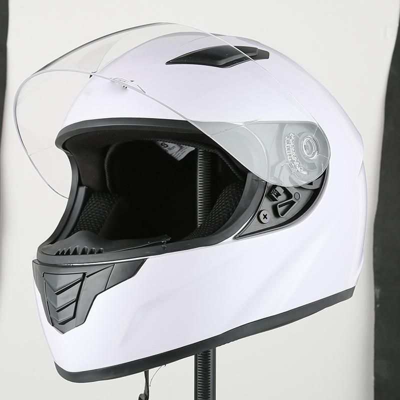 Wholesale ABS Solid Full Face Motorcycle Parts Helmet with DOT Certification