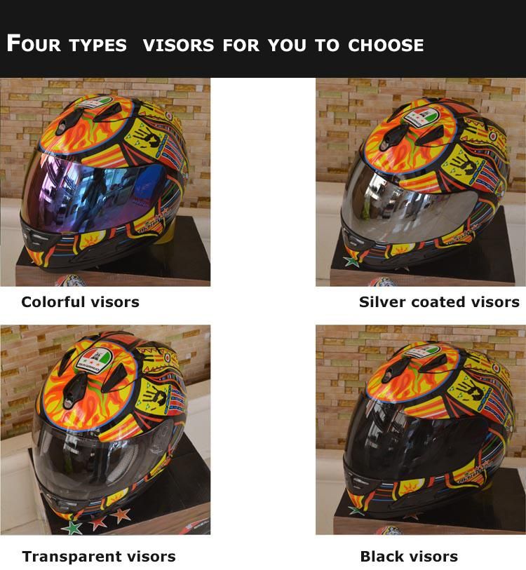 Solids/Graphic Colors Motorcycle Full Face Helmet