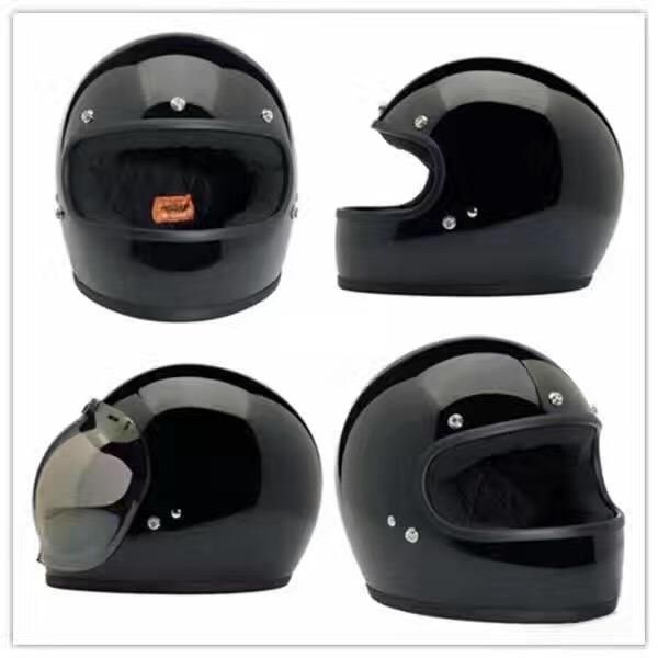 Motorcycle Full Face Helmet in Fiber Glass